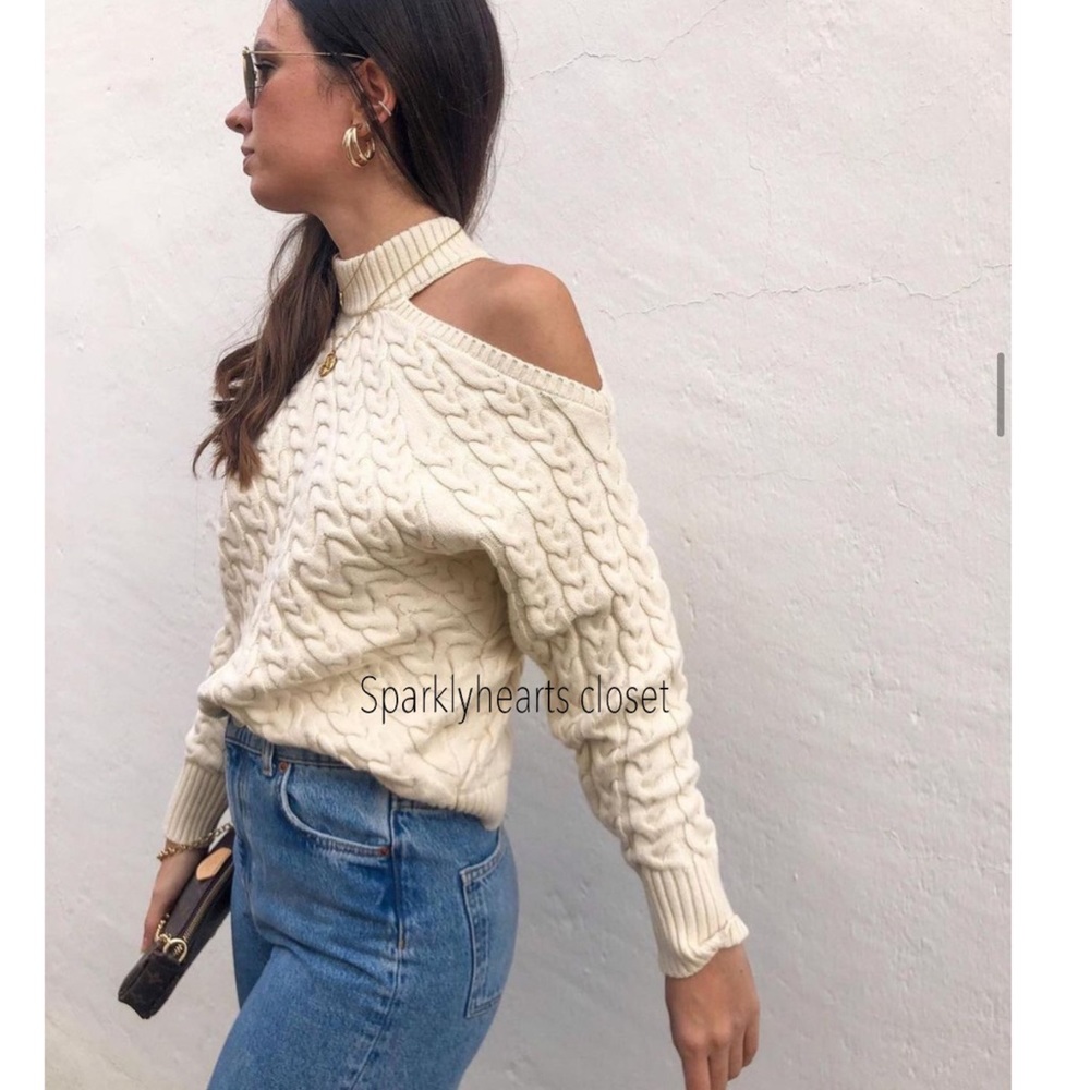 NWT Zara Cable Knit Sweater